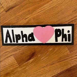 ALPHA PHI WOODEN DECOR